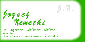 jozsef nemethi business card